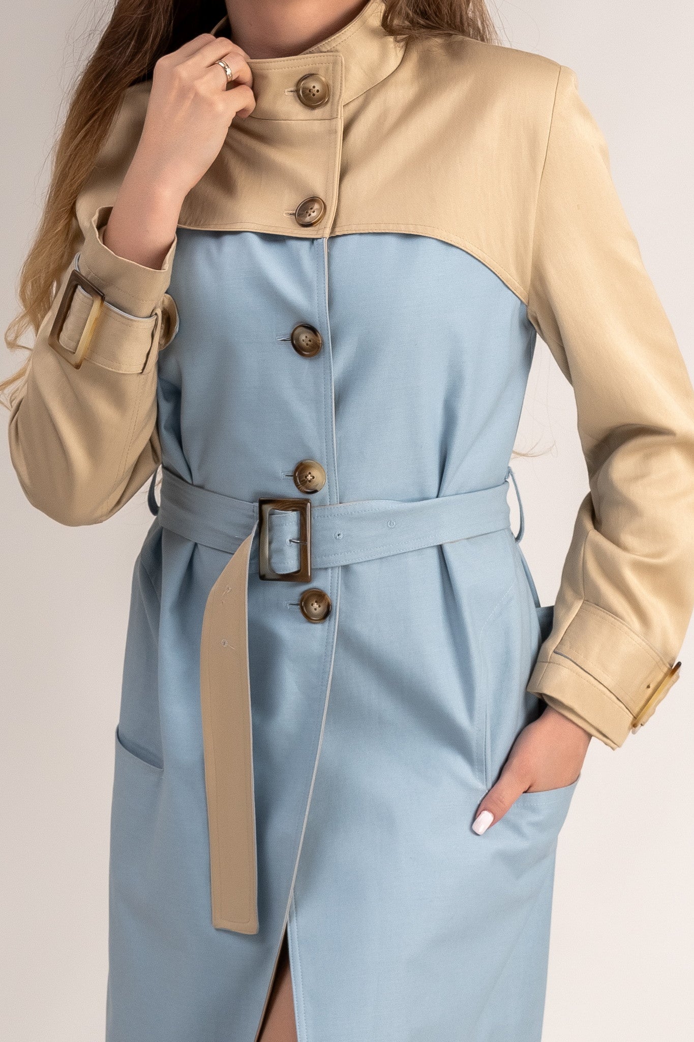Imperméable « Molyneux » Arche Romantique En Deux Tons