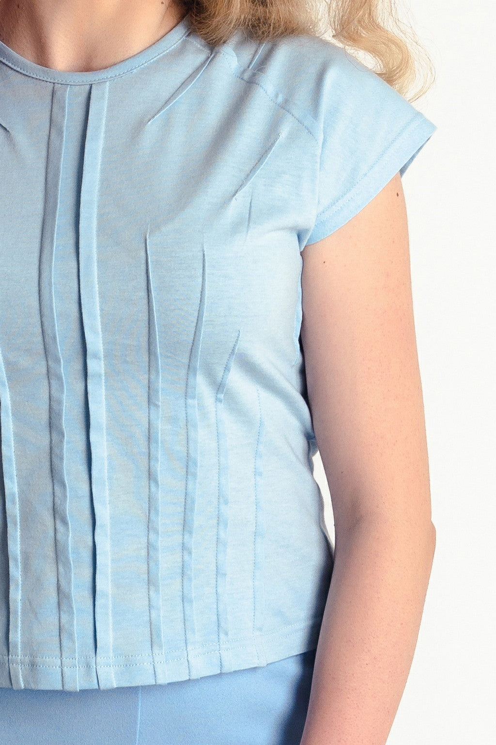 „Muschel“ Zeitgenössische Bluse Love Darts Artistic Top Architectural Couture