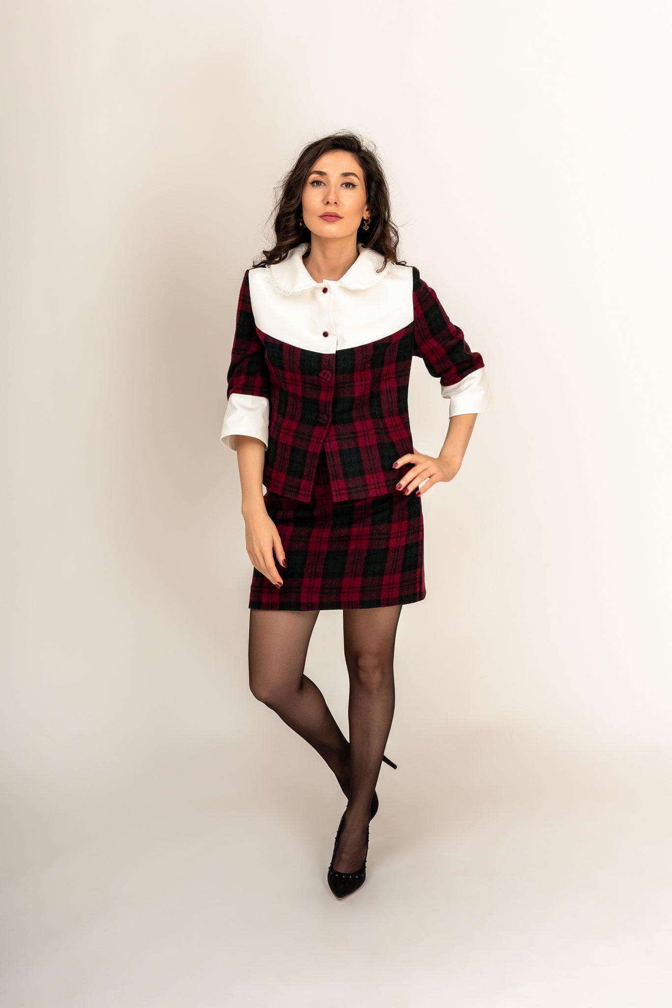 "Conté" Tartan Wool Costume Set