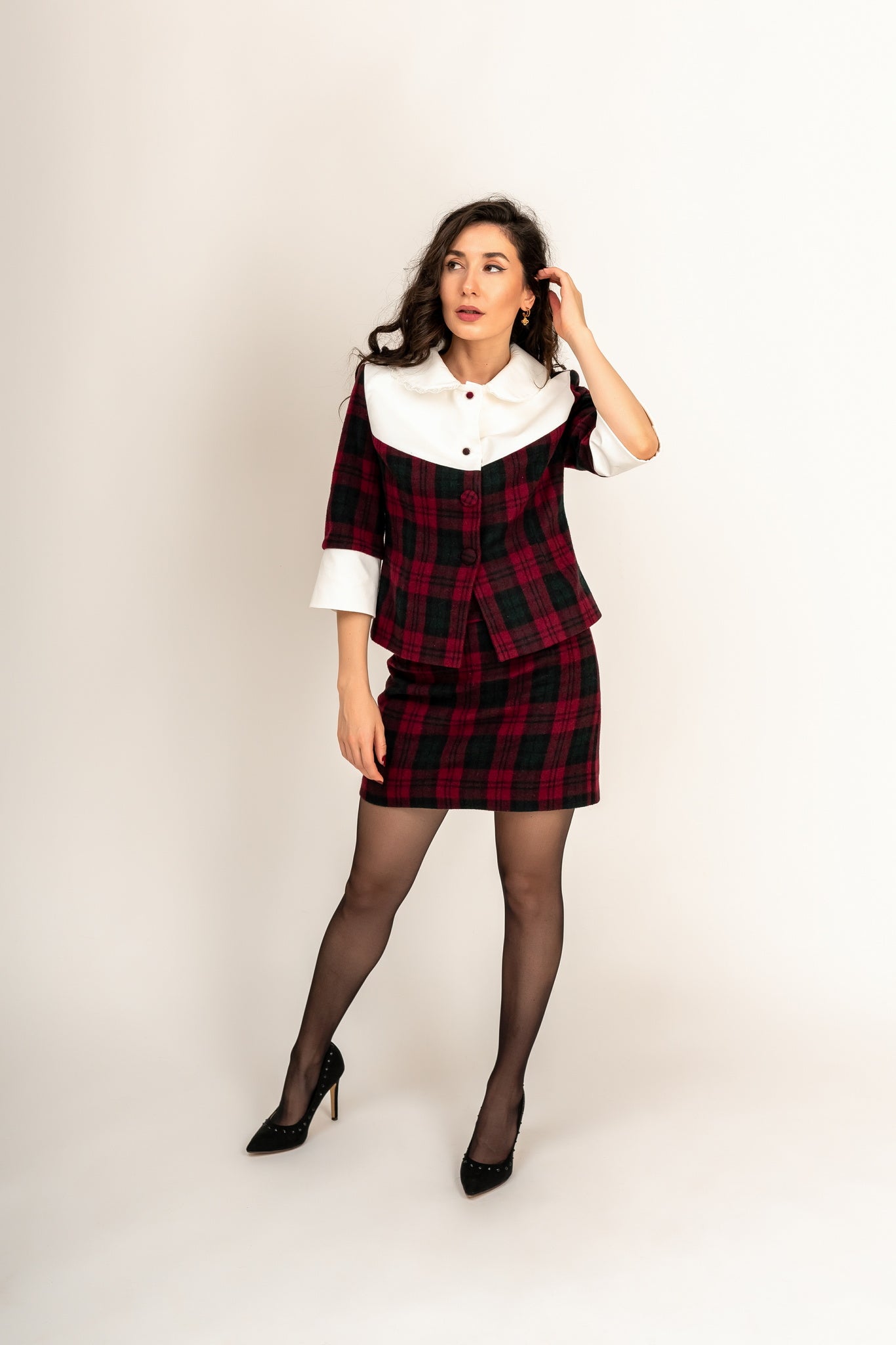 "Conté" Tartan Wool Costume Set