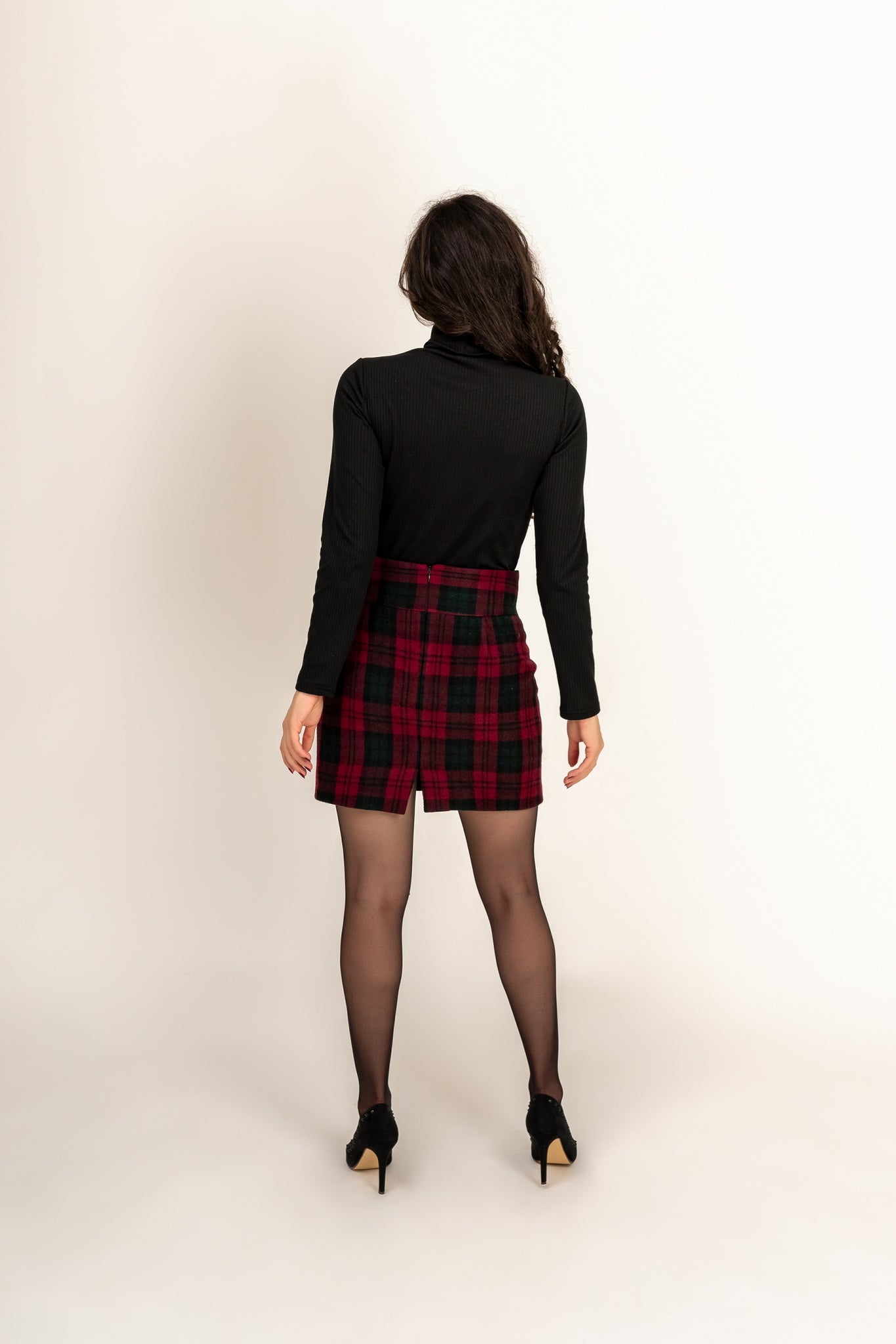 “ Conté “ Tartan Wool Skirt