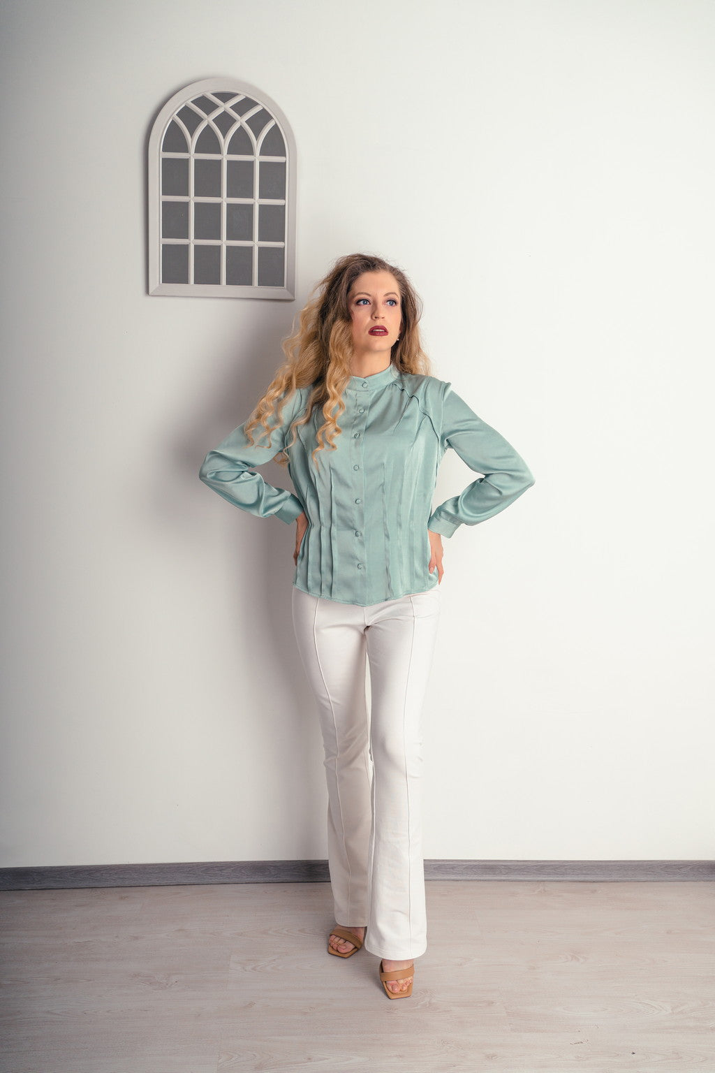 Chemise contemporaine en soie "St.Pancras"
