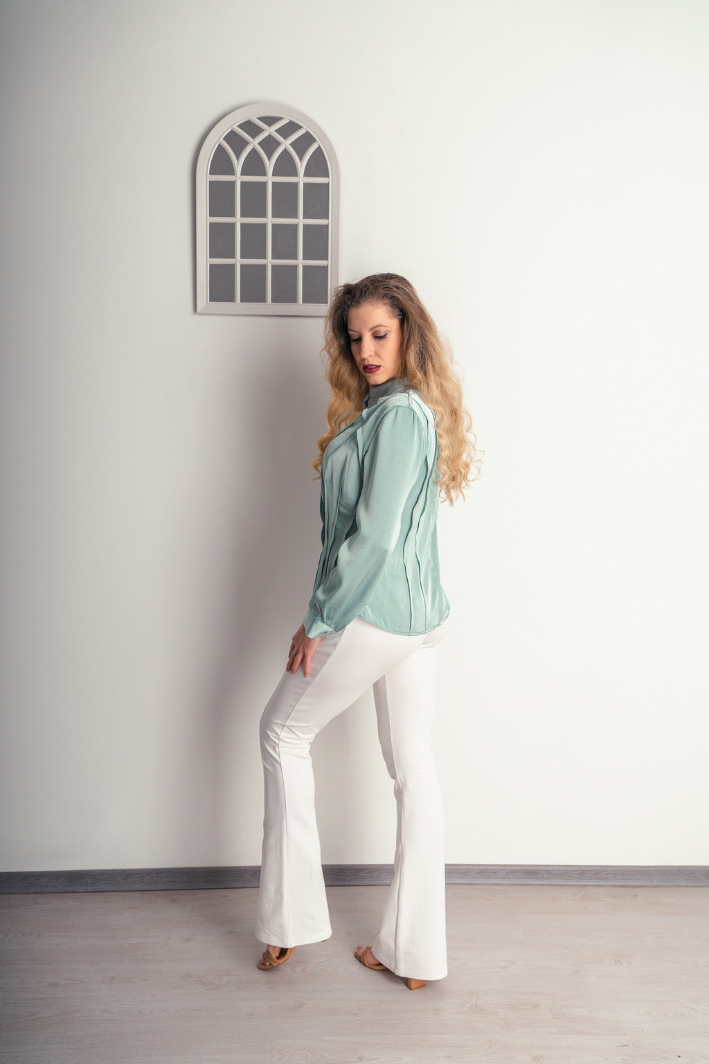 Chemise contemporaine en soie "St.Pancras"