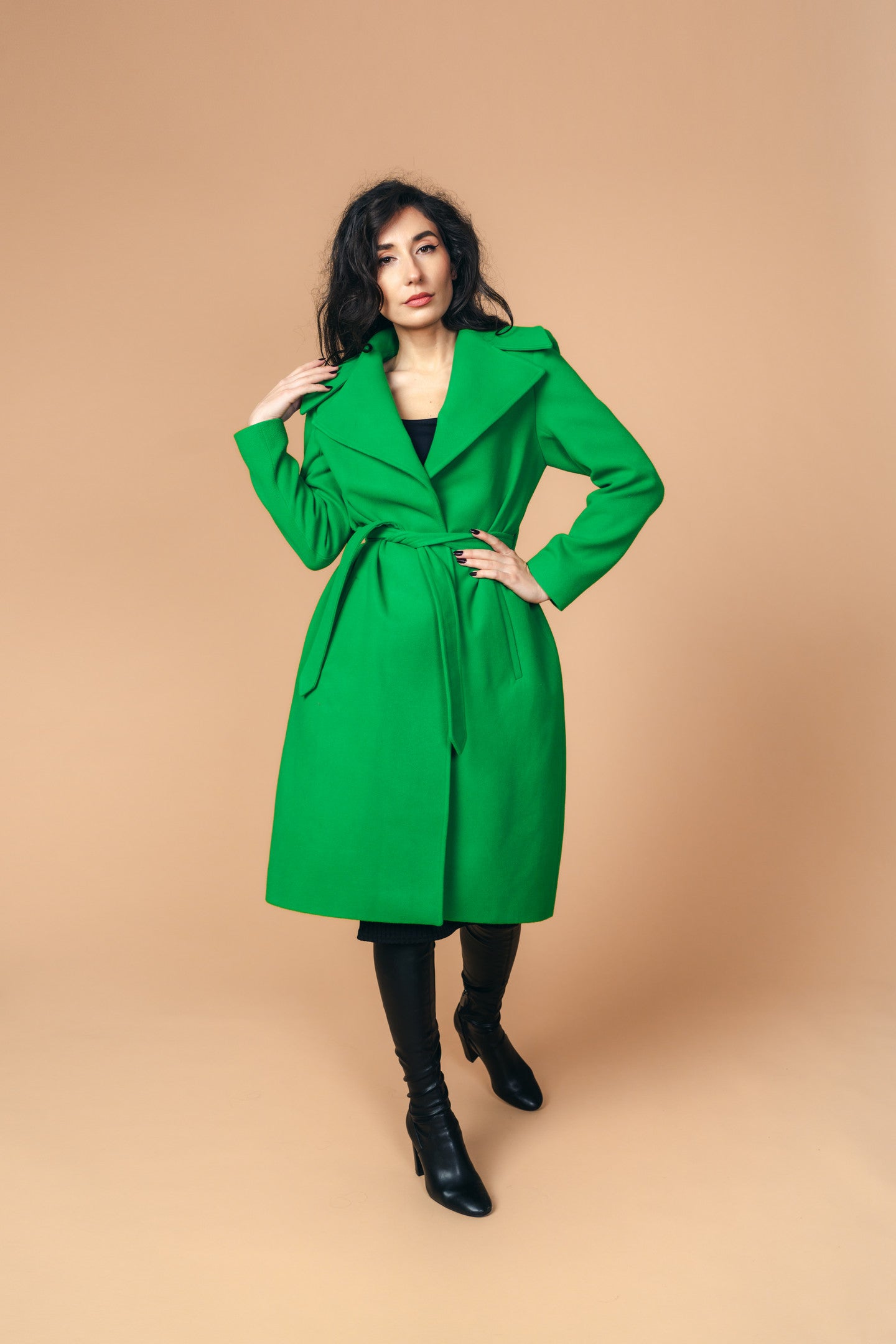 Emerald wool outlet coat